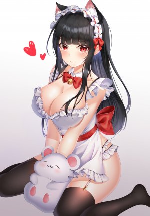ssong2ne,兽耳,cleavage,胖次,黑丝